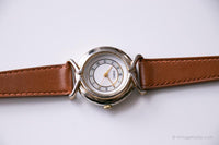Vintage Silver-tone Fossil Watch for Ladies | Retro Japan Quartz Watch