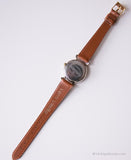 Sily-tone vintage Fossil montre Pour les dames | Quartz Japon rétro montre