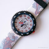 2010 Flik Flak FFL007 Web-Head Swatch Uhr | Vintage Spider-Man Uhr