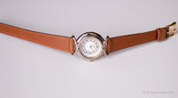 Vintage Silver-Tone Fossil Uhr für Damen | Retro Japan Quarz Uhr