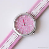 2007 Pink Mother of Pearl Flik Flak por Swatch | Rosa reloj para chicas