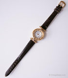 Vintage Gold-Ton Fossil Uhr für Frauen mit römischen Ziffern