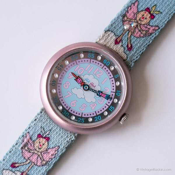 2000 Blue Fairy Angel Flik Flak by Swatch Vintage Blue Kids