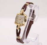 Seltene Art Deco Gold Caly aus den 1950er Jahren Uhr für Frauen | Vintage -Kleider Uhren