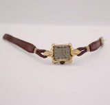 Raro de la década de 1950 Art Deco Gold caly reloj para mujeres | Relojes de vestir vintage