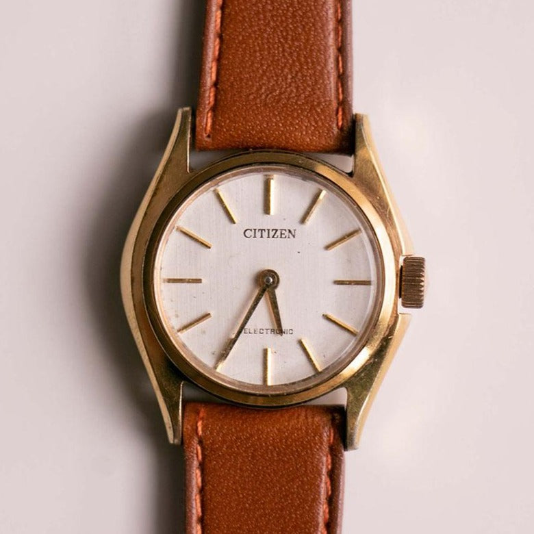 Réveil De Table Vintage Citizen HG 6520A Années 90 - Argent Avec Chiffres Romains - Occasion Comme Neuf