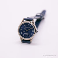 Chariot bleu vintage par Timex montre | Minuscule blue dial women's montre