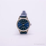 Carruaje vintage-dial-dial por Timex reloj | Tiny Blue Dial Women's reloj