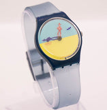 1996 swatch GS105 Lucky Shadow montre | Vintage des années 90 rares swatch Gant
