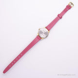 Vintage Gold-tone Carriage by Timex Watch for Her with Pink Strap