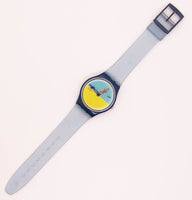 1996 swatch GS105 Lucky Shadow Watch | خمر 90s نادر swatch جنت