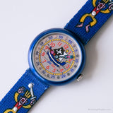 1995 Pirati Flik Flak di Swatch Guarda | Orologio blu vintage per ragazzi