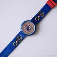 Piratas de 1995 Flik Flak por Swatch reloj | Azul vintage reloj para chicos