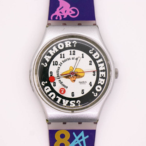 1997 swatch GM143 Sombrero montre | Salud amor dinero swatch Gant
