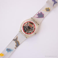 1994 Swatch Skk100 freeride montre | Cadran squelette transparent Swatch