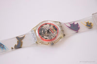 1994 Swatch SKK100 FREERIDE Watch | Skeleton Dial Transparent Swatch