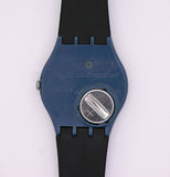 Bleu métallique swatch Gant montre Vintage | Quartz suisse rétro des années 90 swatch