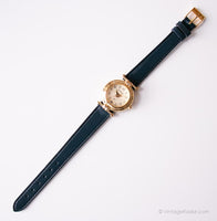 Pequeño tono de oro Fossil reloj para ella | Diseñador de tonos de oro vintage reloj