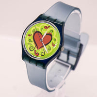 1997 swatch GN176 الحب لدغة ساعة | 90s رومانسية swatch أصمن السند