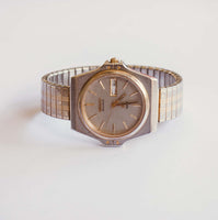 Silver-tone Seiko Vintage Watch for Men | 8123-6009 Seiko Watch