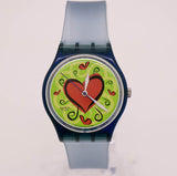 1997 swatch GN176 الحب لدغة ساعة | 90s رومانسية swatch أصمن السند