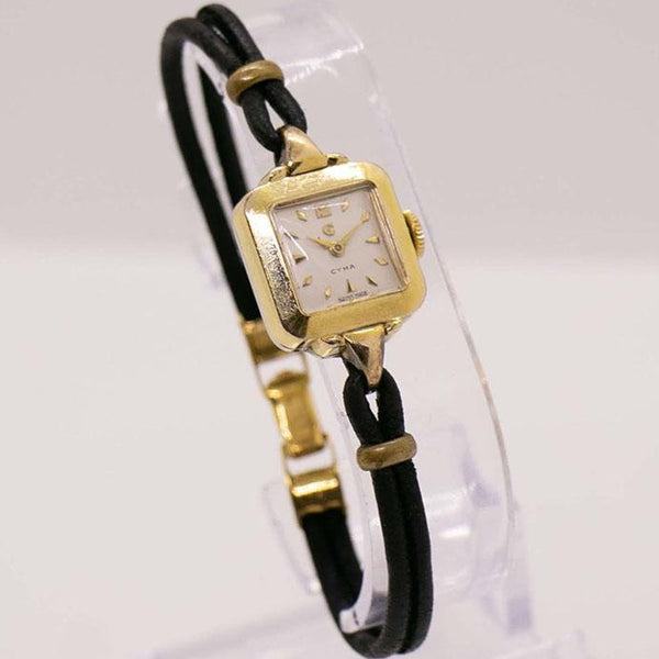 In der Schweiz hergestellt CYMA Art Deco Damen Uhr | Luxusgoldschweizer Uhr