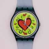 1997 swatch GN176 BITA DE AMOR reloj | 90s romántico swatch Caballeros originales