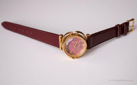 Pink Marmor-Effekt-Zifferblatt Fossil Uhr | Vintage Bohemian Fossil Uhr