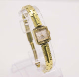 Vintage Monval 17 Juwelen Schweizer Gold gemachtes Gold gemacht Uhr für Frauen