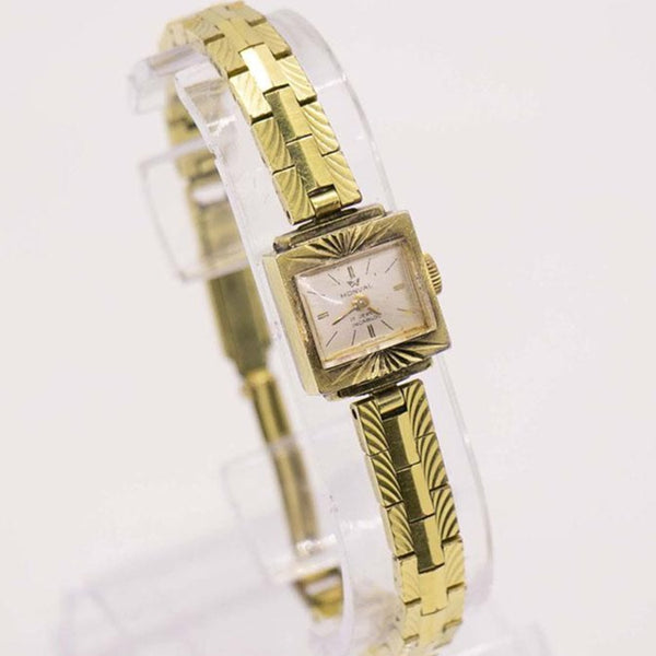Vintage Monval 17 Jewels Swiss a fait de l'or montre pour femme