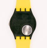 1997 swatch GB179 Senf Uhr | 90er Jahre gelb & schwarz swatch Mann Uhr