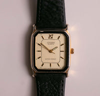 Elegante vintage Citizen 6031-S25771 orologio quarzo per donne