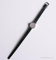 Vintage noire pallas exquisit montre | Minuscule montre de bracelet pour elle