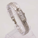 Diamante oro bianco Seiko 23 gioielli Watch for Women Daini Seikosha