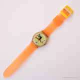 1996 Swatch GK229 WEIGHTLESS Watch | Vintage Yellow Swatch Gent
