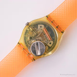 1996 Swatch GK229 Peso por peso reloj | Amarillo vintage Swatch Caballero