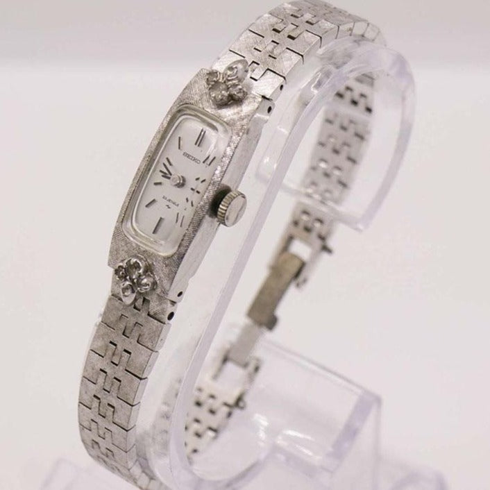 White Gold Diamond Seiko 23 Jewels Watch for Women Daini  display picture 2