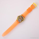 1996 Swatch ساعة GK229 بلا وزن | أصفر خمر Swatch جنت