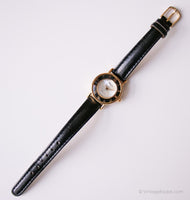 Vintage Relic Marble-Dial Quartz Watch | Ladies Retro Gold-tone Watch