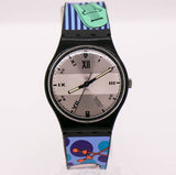 Vintage 1991 swatch Gent GB136 Fortnum Uhr | Toller Arbeitszustand