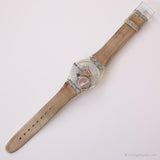 2002 Swatch GS113 LOST IN THE FIELDS Watch | Vintage Blue Floral Watch
