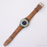 Vintage 1993 Swatch GN130 Master Uhr | Römische Ziffern grün Swatch
