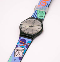خمر 1991 swatch جنت GB136 Fortnum Watch | حالة عمل رائعة
