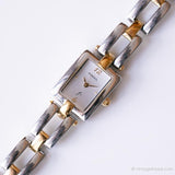 Vintage Rectangular Fossil F2 Solid Stainless Steel Watch for Women
