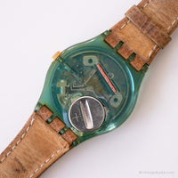 Vintage 1993 Swatch GN130 Master Watch | Numeri romani verdi Swatch