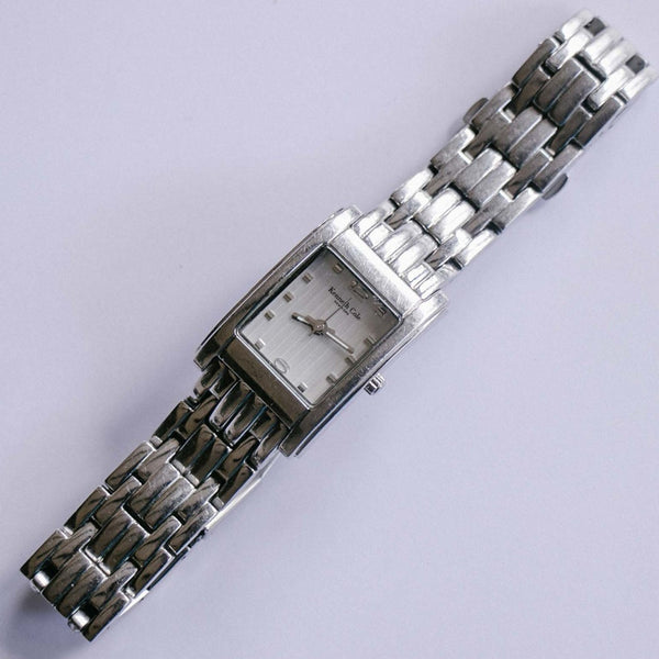 Kenneth Cole نيويورك ساعة الفولاذ المقاوم للصدأ | ساعة نسائية نغمة الفضة