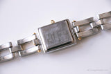 Vintage Rectangular Fossil F2 Solid Stainless Steel Watch for Women