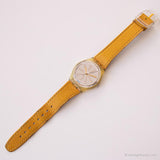 1992 Swatch GK144 Daiquiri montre | Illusion jaune vintage montre