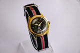 Black Dial 22 Jewels Automatic Watch | 1960s Luxury Vintage Wristwatch