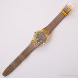 1992 Swatch GK144 DAIQUIRI Watch | Vintage Yellow Illusion Watch